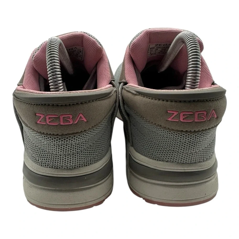 Zeba Hands Free Shoes Women's Size 9‎ N NARROW Gray Pink Comfort Walking Sneaker